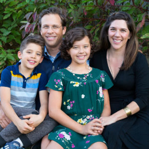 Portrait of Melisa Tintocalis, Chris Gauthier and family.